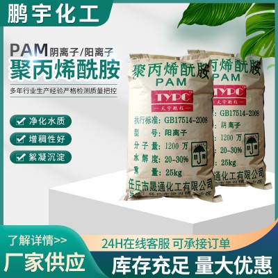 聚丙烯酰胺 污水处理絮凝剂pam阳离子污水处理沉淀脱水净水絮凝剂