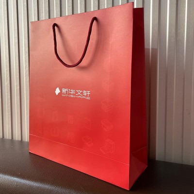 小批量定制酒店学校礼品袋银行包装袋定制公司手提纸袋服装店纸袋