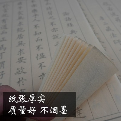 论语兰亭序桃花源记小楷临摹纸成人毛笔书法字帖描红宣纸批发