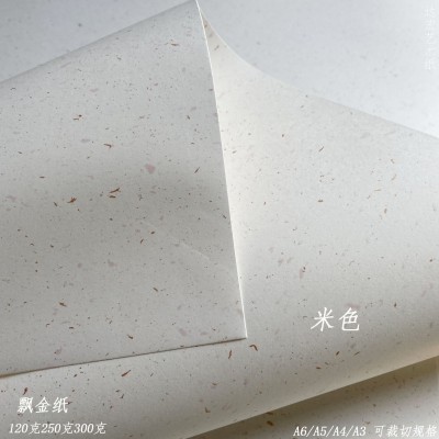 飘金纸250g洒金艺术纸300克A3++封面卡纸印章色纸背景120g打印纸